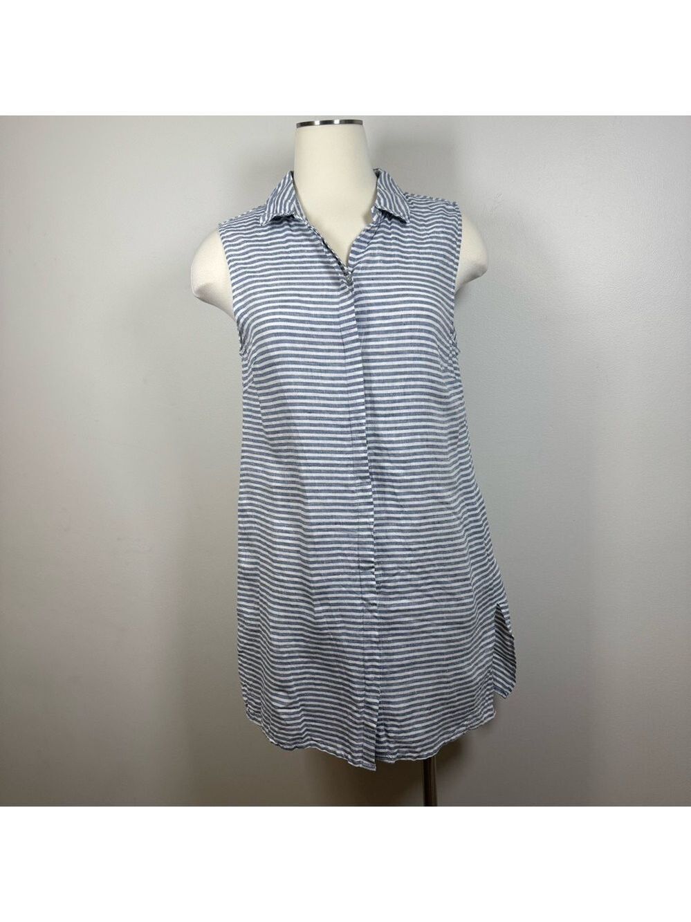 Tahari Sleeveless Striped Mini Dress